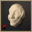 cults3D.jpg Fichier STL Art abstrait Smile Face WallArt Rêve lucide Les fenêtres・Idée pour impression 3D à télécharger