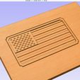 Untitled.jpg USA Flag Tray - CNC Files For Wood, 3D STL Model