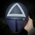 08.jpg STL file Squid Game Mask - Soldier Mask Foldable(Moveable) - With TUTORIAL(Step by Step)・Design to download and 3D print
