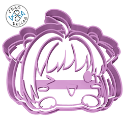 Sakura-Face-6cm-2pc.png Archivo STL Sakura - Cardcaptor Sakura - Cortador de galletas - Fondant - Arcilla polimérica・Modelo de impresora 3D para descargar