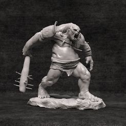 1.jpg 3D file Orc Berserker Pose 2 - Presupported・3D print model to download, thorgep