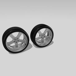 Terminator-1.jpeg Fichier STL Ford Mustang Cobra Roues Terminator・Modèle à télécharger et à imprimer en 3D
