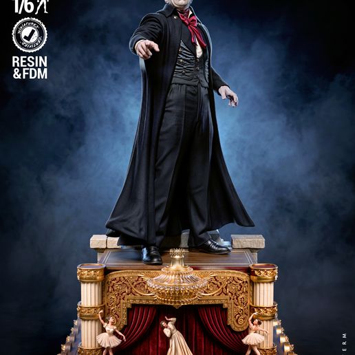 MOVIES PHANTOM OF THE OPERA SCULPTURE: TESTED AND READY FOR 3D PRINTING