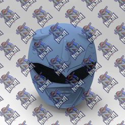 1.361.jpg Power Ranger Blue Classic Helmet ready to 3d print