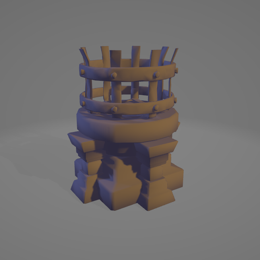 Stylized Dungeon Brazier - Chunky Tabletop Scatter Terrain (28mm / 32mm)