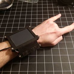 2014-05-10_16.29.27.jpg Free STL file Wearable Cyberpunk Gesture Pad・3D printing design to download