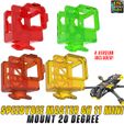 1-SpeedyBee-Master-5-HD-GH-11-Mini-20-Degree.jpg STL-Datei SpeedyBee Master 5 Rahmen GOPRO HERO 11 MINI 20 DEGREE MOUNT・3D-Drucker-Vorlage zum herunterladen