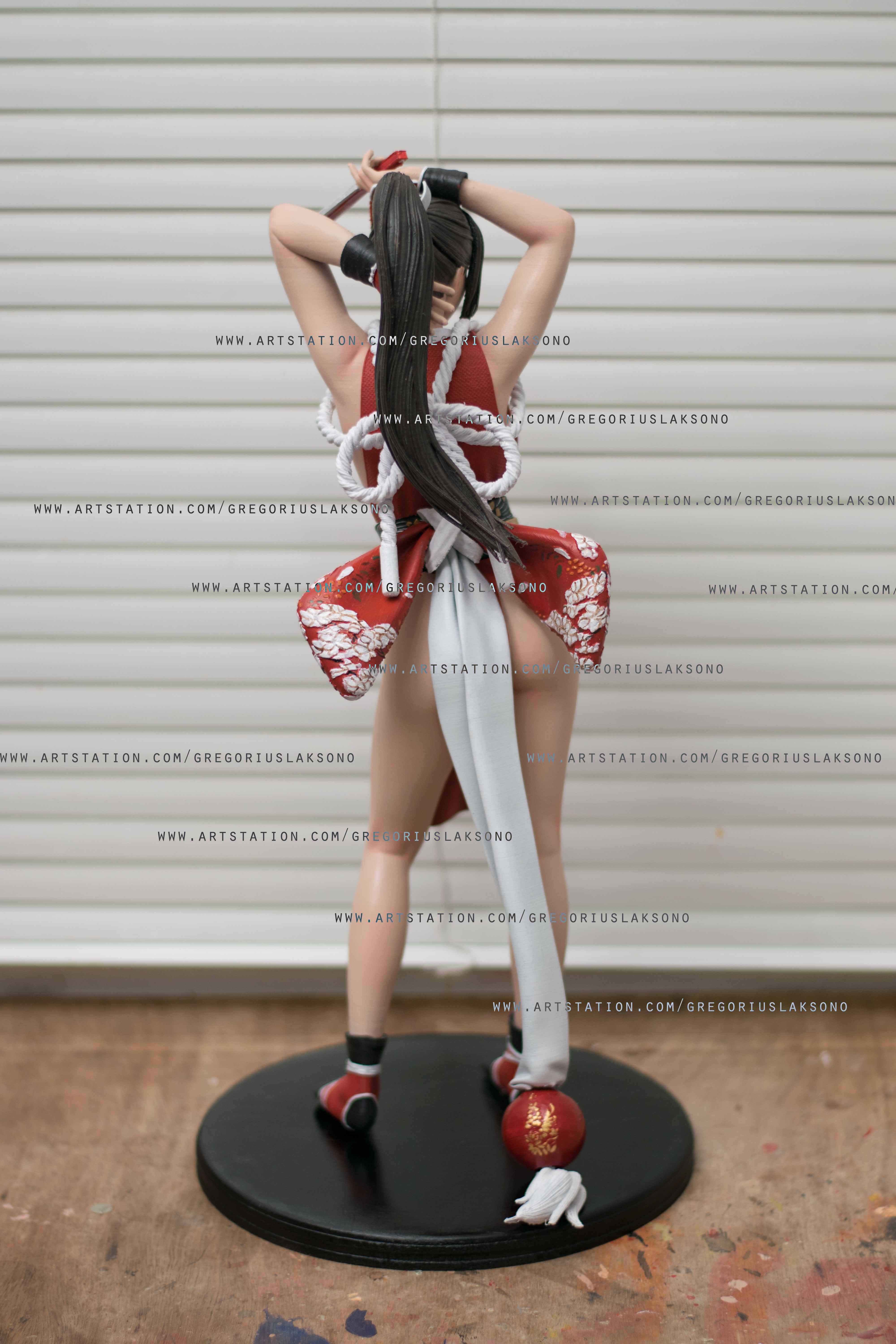 DSC_0009.jpg Descargar archivo Mai Shiranui King of Fighters Fan Art Statue 3d Printable 3D print model • Plan para la impresión en 3D, Gregorius_Pambudi