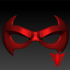 A1.png STL file Red Hood Mask / Antifaz Red Hood.・Model to download and 3D print