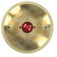 Gerudo-Shield-v2-2.png GERUDO Shield STL FILES [Legend of Zelda: Breath of the Wild]