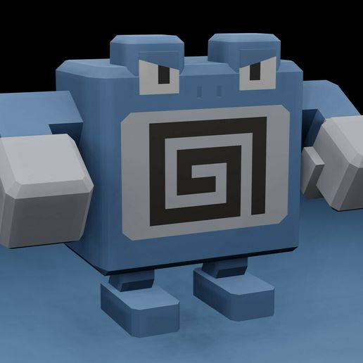 POKEMON QUEST poliwrath - 3D model önizlemesi