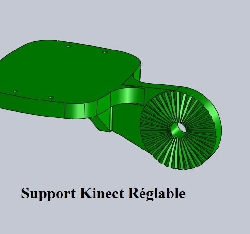 Support-Kinect-Réglable.jpg KINECT XBOX Scan-Kamerahalterung mit Drehteller