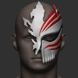 1.JPG Half Hollow Mask - Kurosaki Ichigo - Bleach 3D print model