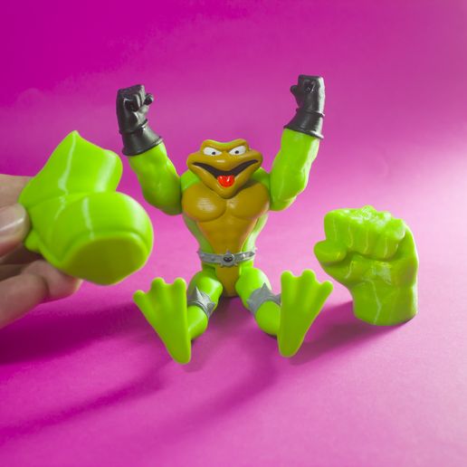 Archivo 3D Zitz / Battletoads / articulated 🦸 ・Modelo de impresión 3D ...