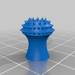 Shroom_stick_v2_m3.png remixed spikey mushroom stick end for 3mm sticks