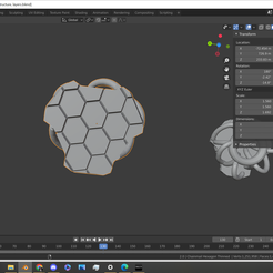 Screenshot-1373.png Free STL file Nasa Chainmail Hexagon Pattern Thinned・3D printable design to download