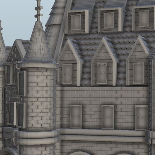 5.jpg Download STL file Retro baroque castle - Flames of war Bolt Action Empire baroque Age of Sigmar Modern Warhammer • 3D printable template, Hartolia-miniatures