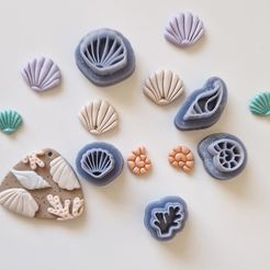 WhatsApp-Image-2023-06-05-at-9.24.10-AM-4.jpeg Fichier STL Découpeur d'argile polymère - Édition été/plage/coquillage・Modèle à télécharger et à imprimer en 3D