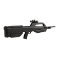 0003.png Halo BR55 battle rifle prop Halo Series Video game Halo 5