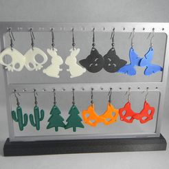 DSCN1462.jpg STL file Earrings stand・3D printer design to download