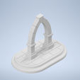 default-assembled-render.png STONE ARCHWAY MINIATURE - FOR FANTASY D&D DUNGEONS AND DRAGONS RPG ROLEPLAYING GAMES. 28MM SCALE