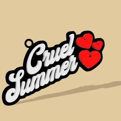 CruelSummer-v3.jpg Cruel Summer-Taylor Swift Key Chain