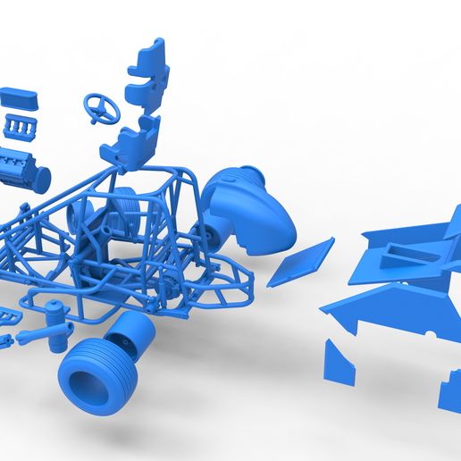 83.jpg Diecast Midget car while turning Scale 1:25