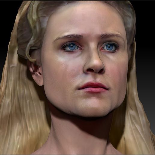 Dolores3_0000_Layer 7.jpg Fichier OBJ Dolores Abernathy de Westworld Evan Rachel Wood Buste de Rachel Wood・Design pour imprimante 3D à télécharger, JanM15