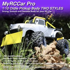 MRCC_Oldie_Pickup_MAIN_2048x2048_C3D.jpg MyRCCar 1/10 Oldie Pickup Two Styles RC car body
