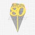80.png Cake Topper props 18 to 90