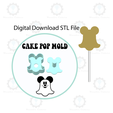 ETSY-Listingstl.png Mouse Ghost Cake Pop Mold | Digital Download STL File