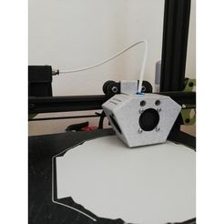 IMG_20200411_133253.jpg Free STL file Tevo Tarantula Pro upgrade original e3d V6 mount + fan shroud・3D printing template to download
