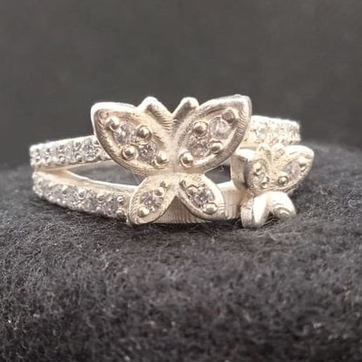 Modelo 3D CAD para el anillo de diseño de mariposa hermosa, liamrearden762