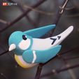 TinyTweet2.jpg Tiny tweeter - Cute, poseable bird. Easy print