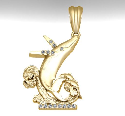 Royal Hand of Elegance Pendant  Luxury 3D Printable Jewelry Model