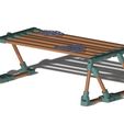 Rendu 3D.JPG Adjustable bed tray Teleworking