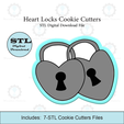 Etsy-Listing-Template-STL.png Heart Locks Cookie Cutters | STL Files