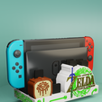 render_001.png ZELDA TEARS OF THE KINGDOM - NINTENDO SWITCH TABLE STAND WITH DOCK + 20 GAMES