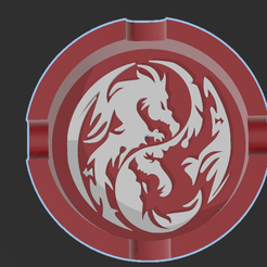 dragon-ashtray.png Archivo STL Cenicero Dragón・Objeto imprimible en 3D para descargar