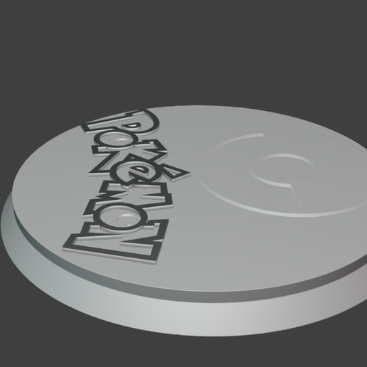 🐉 simple pokemon base・Free STL File for 3D printing・Cults