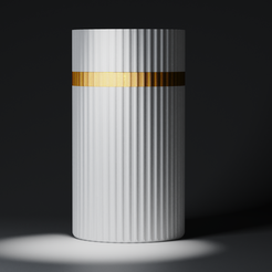 White-Gold.png The Split Dry Vase