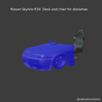 New-Project5-copiax.png Nissan Skyline R34 Desk and chair for dioramas