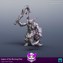 Legionnaire-Flame-Whips.jpg 3D file Legion of the Burning Claw | Legionnaire Dogar・3D printable model to download