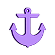 Anker_breed.obj OBJ-Datei Anchor - nautical key float / buoy kostenlos・3D-druckbare Vorlage zum herunterladen