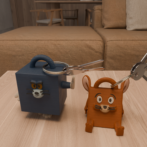 tom-chaveiro1png.png TOM AND JARRY KEYCHAIN