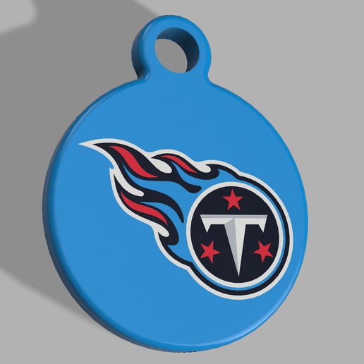 NFL - Tennessee Titans Keyring 3D model