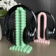 IMG_6097.jpg Cloud Bubbles Headphones Stand - 3D Printable Model