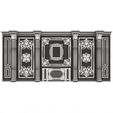 Wireframe-1.jpg Boiserie Classic Wall with Mouldings 015 Black