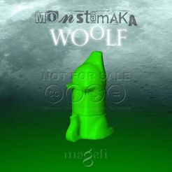 MSTMK_woolf_CC_3.jpg Free STL file Monstamaka woolf・3D printable design to download