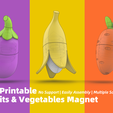 Magnet-000b.png 3D Printable Fruits & Vegetables Magnet